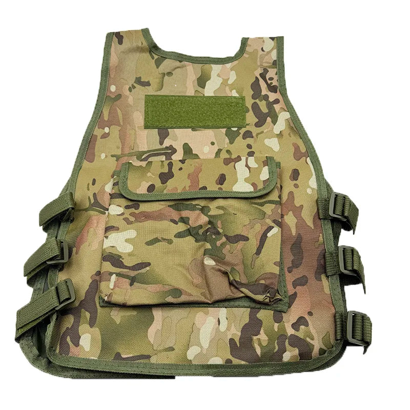 Outdoor Children Vest Tactical Boy Girl Camouflage CS Game Vest Kids Hunting Cosplay Fishing CS Fans Clothing