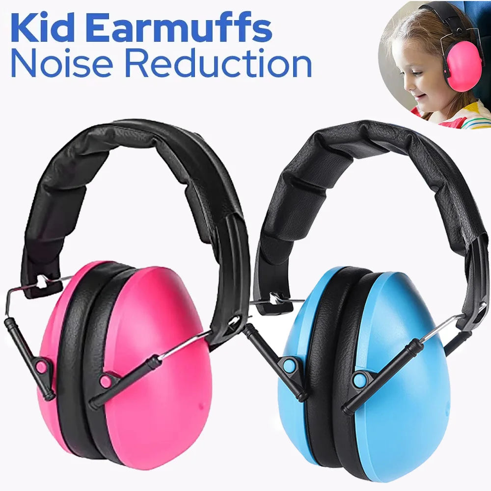 YHKEMA Kids Ear Protection Earmuffs Safety Hearing Ear Muffs Noise Reduction Soundproof Headphones Children Protective