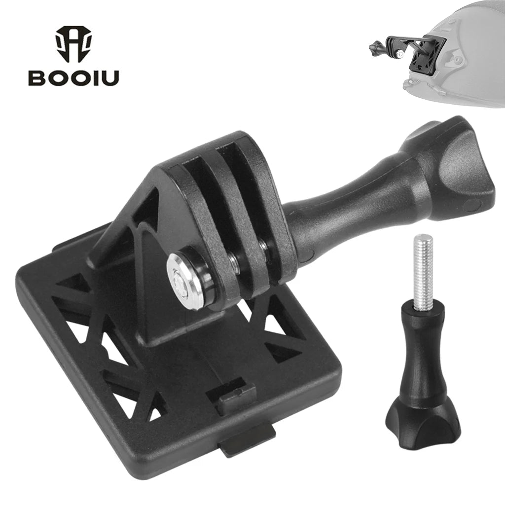 BOOIU Tactical Helmet Front Action Camera Fixed Install Mount For GoPro Hero Camera Adapter Stand Airsoft Helmet Accessories