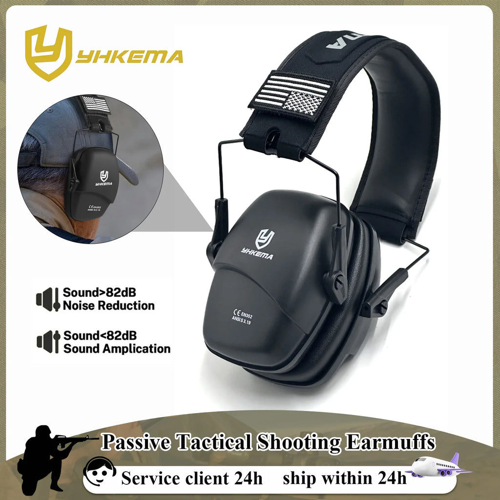 Tactical Ear Protector Earmuffs for Shooting Hunting Noise Reduction Hearing Protection Protector Soundproof Shooting Earmuffs
