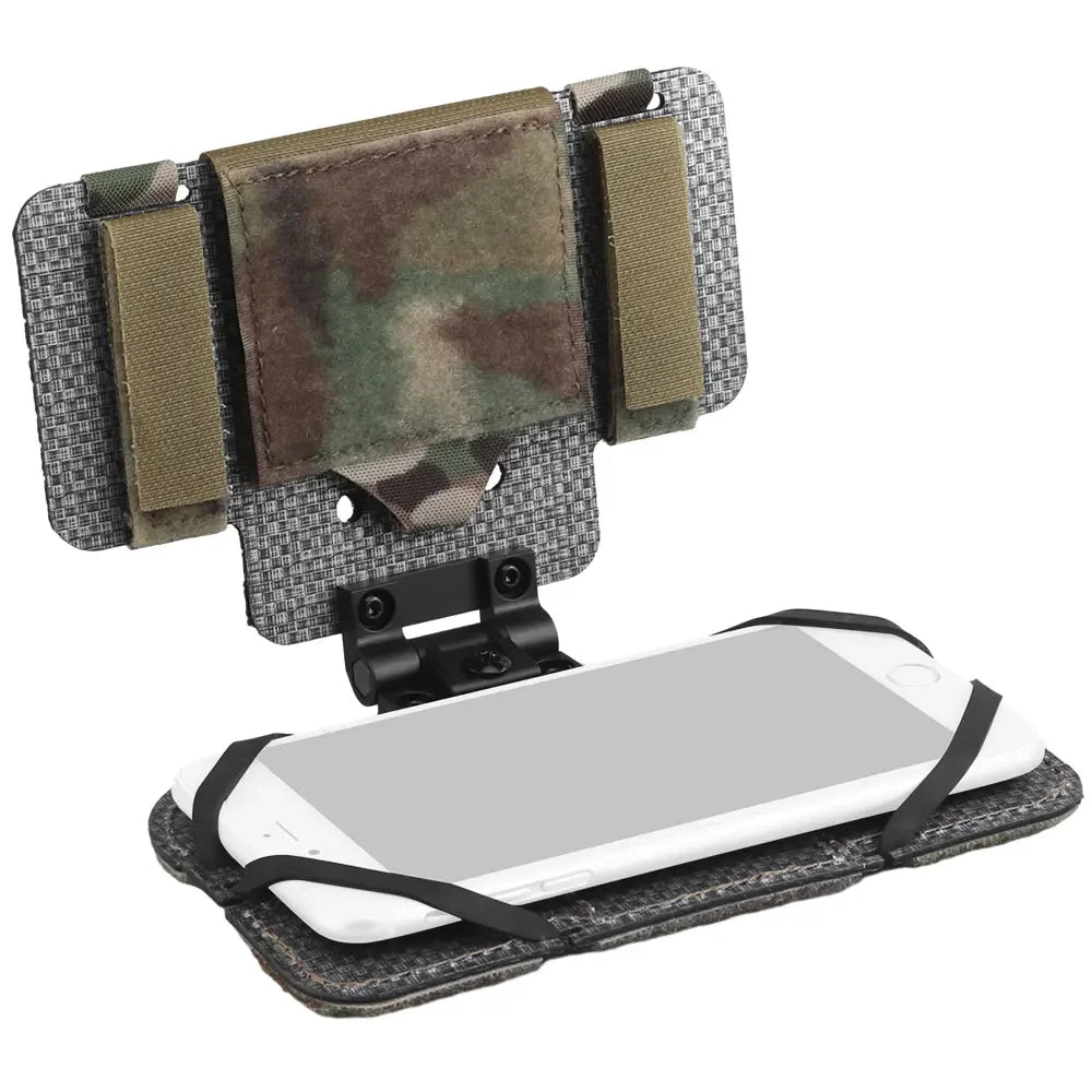 Tactical Phone Pouch Molle Airsoft  Chest Foldable Rack Phone Map Case Outdoor Camping Hunting Navigation Board