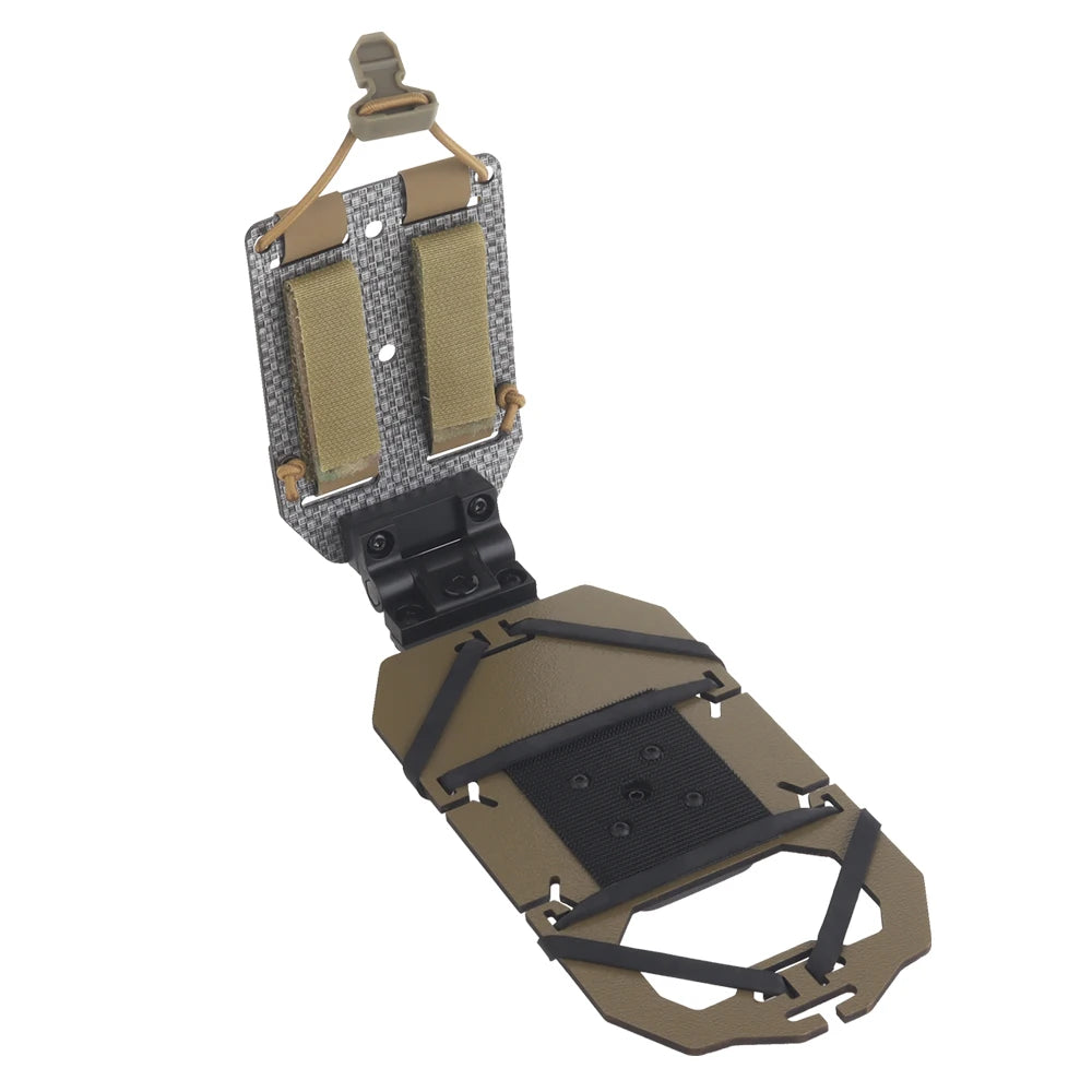 Tactical Swivel Folded Adjustable Smartphone Stand MOLLE Holder Accessories Cell Phone Carrier Plate Navigation Hunting Shooting