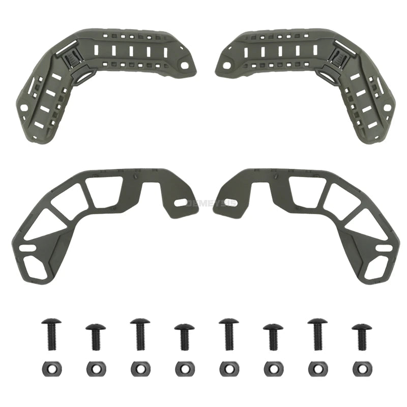 1 Pair Tactical FAST HIGH CUT Helmet Side Guide Rail ARC Helmet Mount Rail Hunting Airsoft Helmet Accessories Rails Kit
