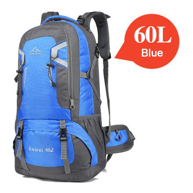 60L Travel MOLLE Backpack Camping Large Hiking Bag Rucksack Nylon Waterproof Outdoor Sports Climbing Mountaineering Bag Luggage