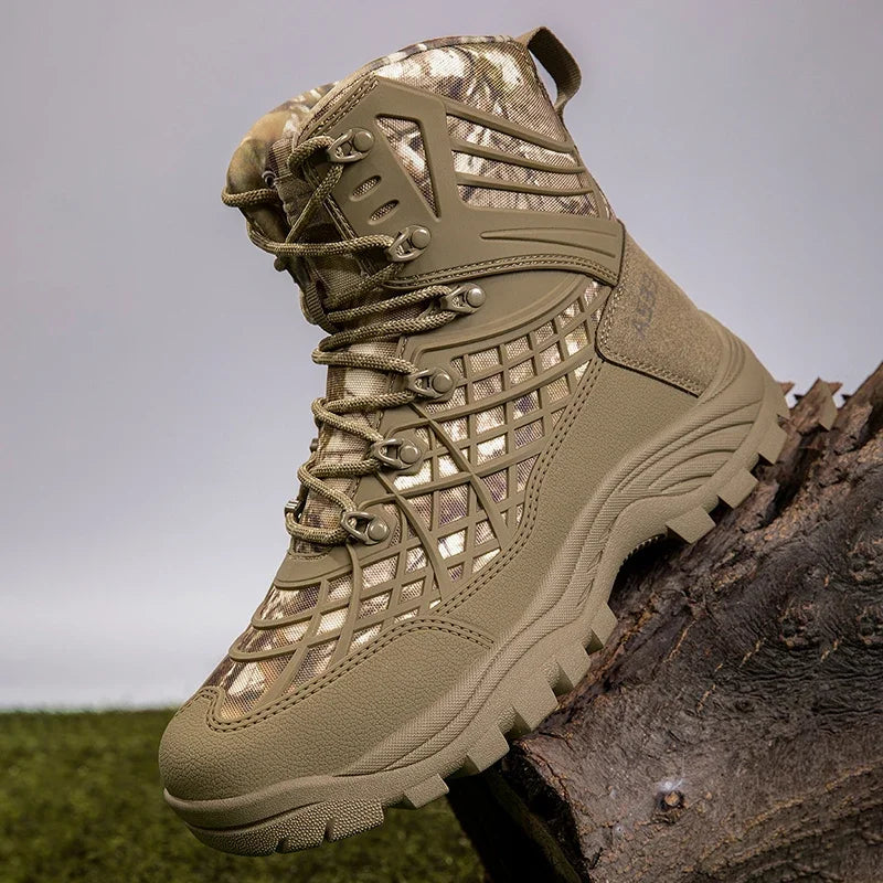Men's Desert Camouflage Boots Special Combat Outdoor High Top Shoes for Men Cs Fans Tactical Boots Men's Hunter Sneakers