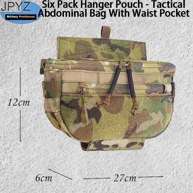 Six Pack Hanger Pouch - Tactical Abdominal Bag With Waist Pocket