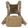 Tactical Chest Pack  MOLLE Webbing System  Zipper Closure, Breathable, Outdoor Hiking