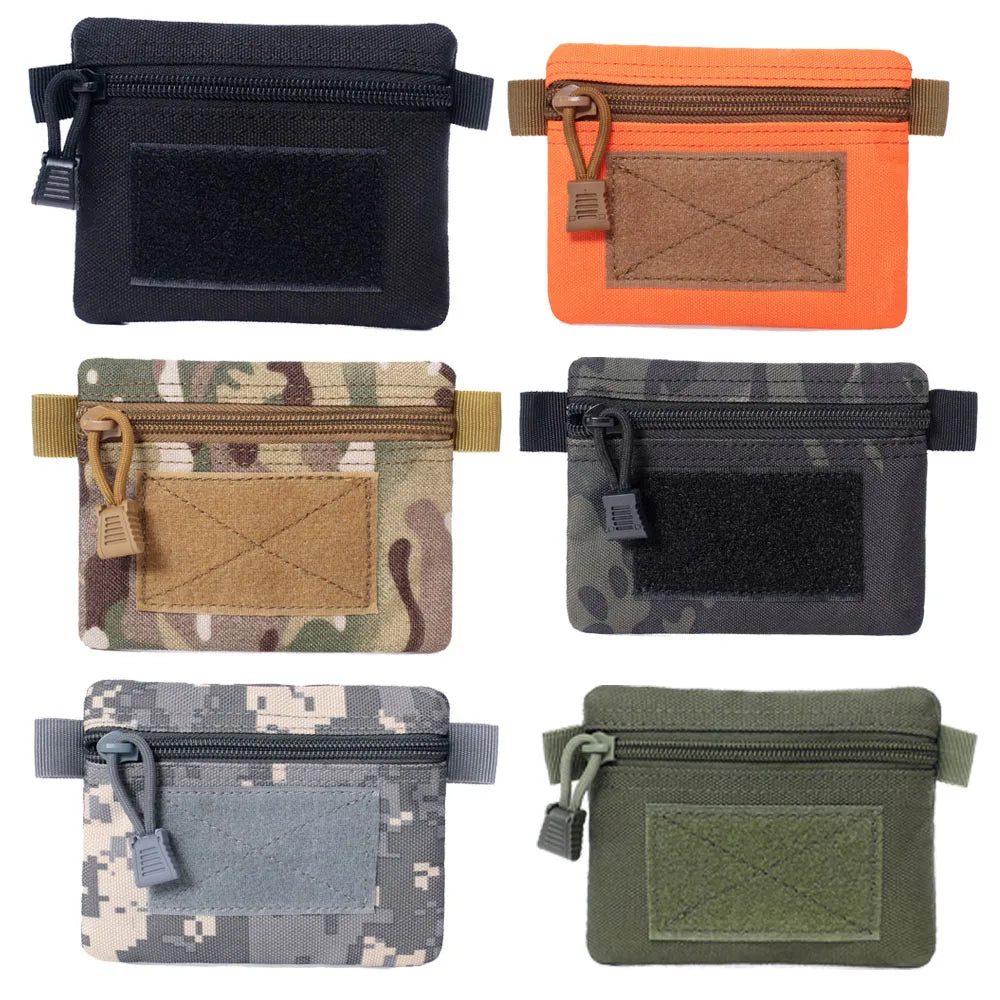 EDC Molle Waist Pouch Waterproof Portable Zipper Wallet Pack for Outdoor Camping Hiking Hunting Travel