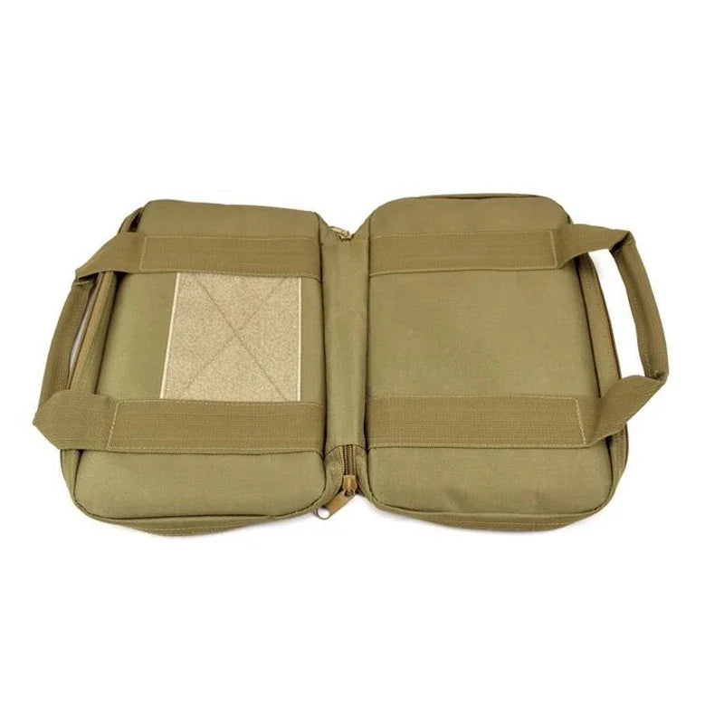 12" Gun Bag Pistol Carrier Bag with Magazine Pouches GL G2C Handgun Holster Padded Portable Gun Handbag Fishing Kit