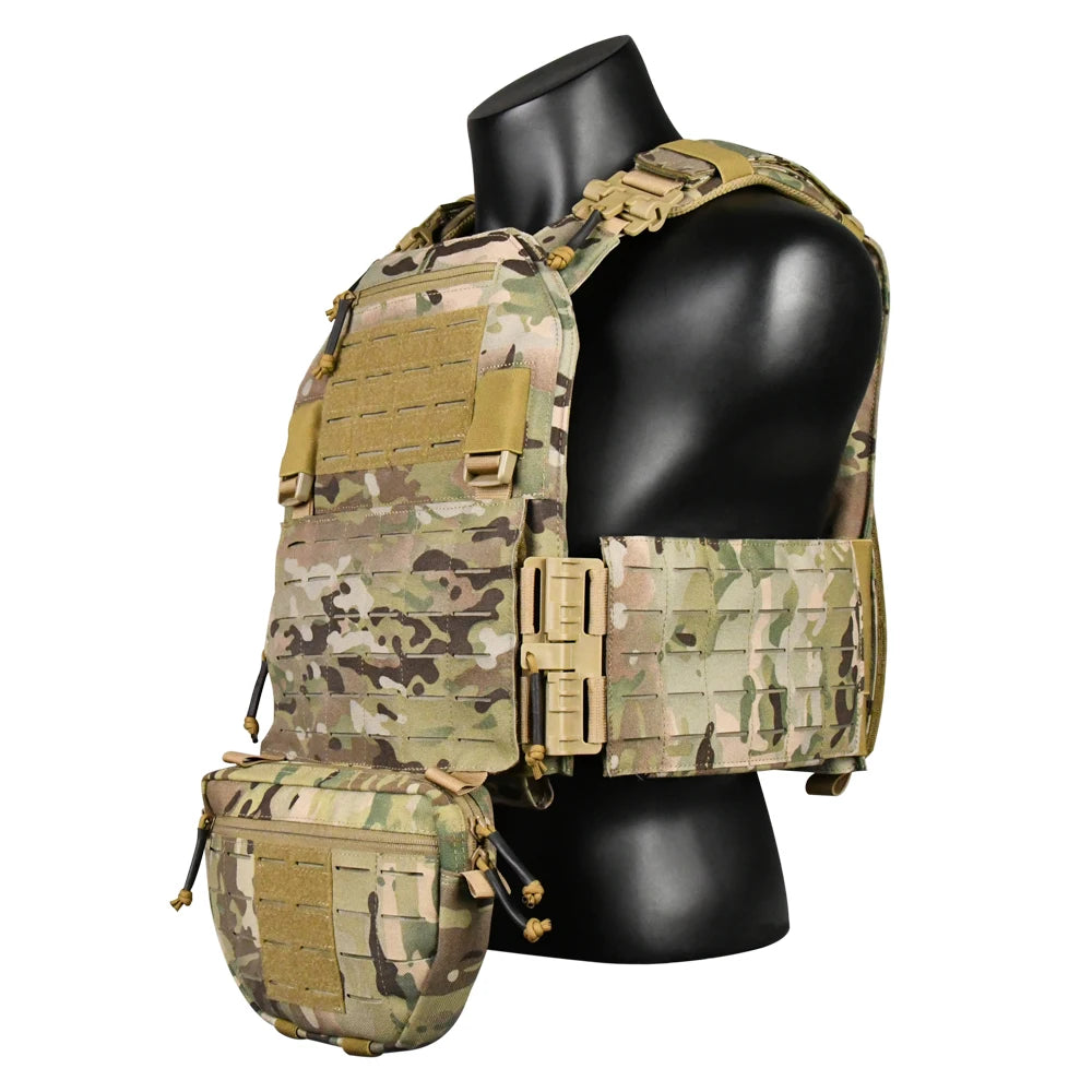 1050D Sports Hunting Dump Pouch Nylon Front Pouch of Plate Carrier Chest Rig with Molle Carrying Kit Pouch