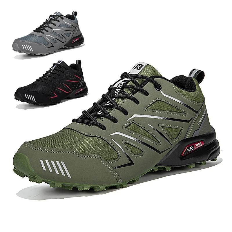 Waterproof Hiking Shoes Men‘s Outdoor Trekking Sneakers Mountain Climbing Camping Trainers Hunting Tactical Boots Bike Shoe Male