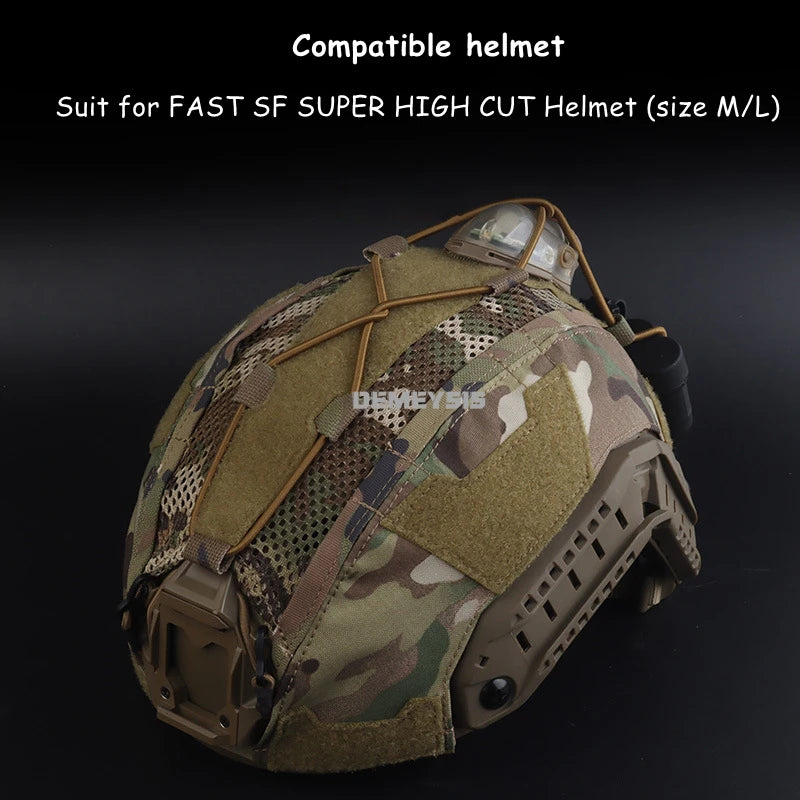 Tactical  Helmets Cover for FAST SF SUPER HIGH CUT Helmets Outdoor Hunting Airsoft Helmets Gear Accessories Helmet Cloth
