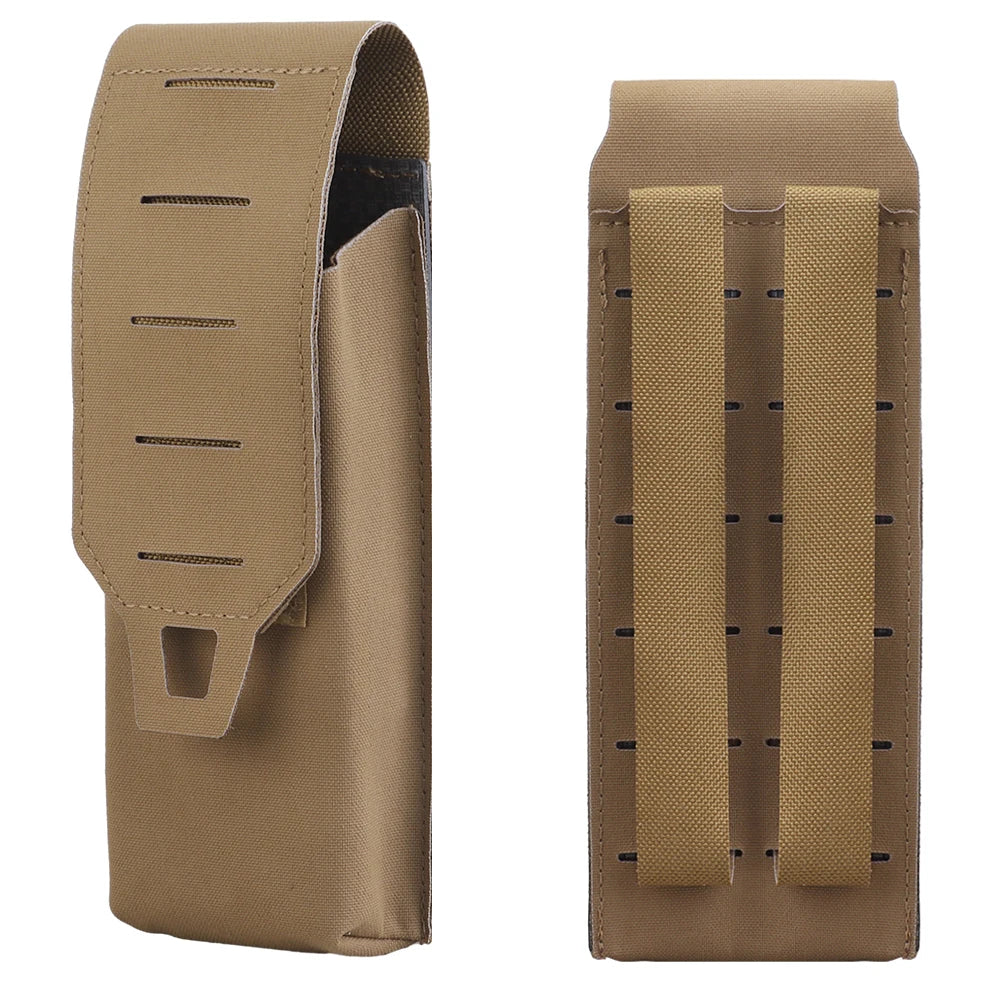 MOLLE Rifle 5.56mm Single Mag Pouch M4 AR15 Magazine Pouch, 5-Rounds Shotgun Shell Holder for 12 Gauge Shotshell Carrier Holder