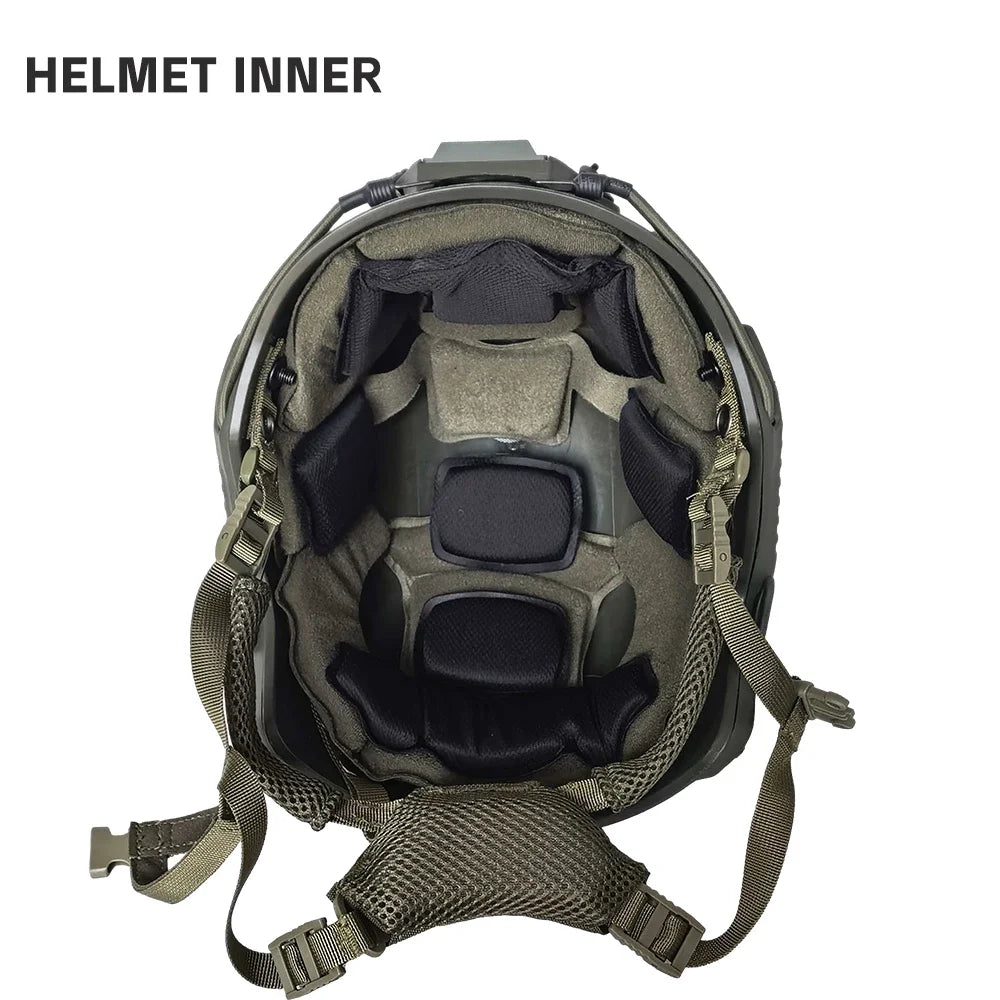FAST SF Airsoft Helmet Tactical Lightweight ABS Wendy Suspension NVG for CS Paintball Outdoor Training Safety Protective Gear
