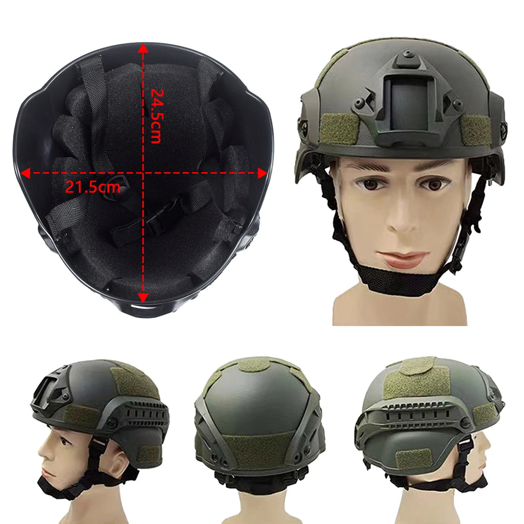Tactical FAST Helmet MICH2000 Airsoft MH Tactical Helmet Outdoor Air Gun Hunting Tactical CS Riding Protect Equipment