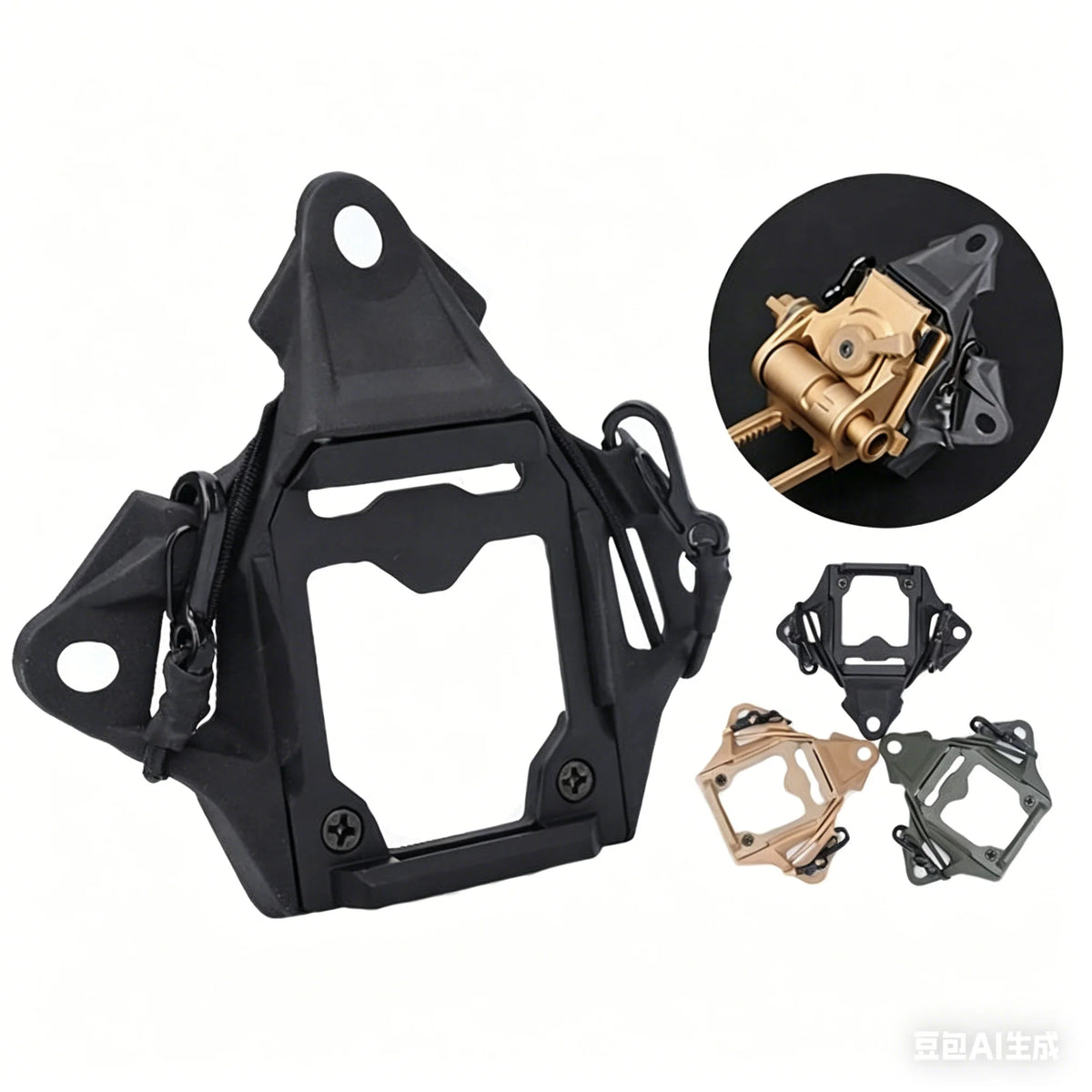 Tactical Night Vision NVG Mount Shroud High Cut FAST Helmet NVG Shroud for MICH AF OPS-Core M-LO K Hunting Fast Helmets