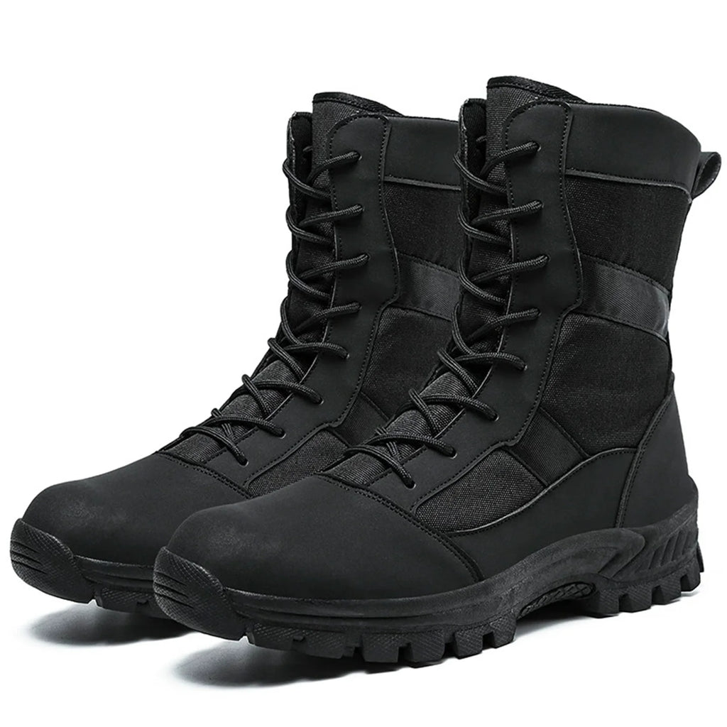 High Top Desert Tactical Boots Men's Camouflage Hunting Boots Outdoor Non-Slip Wear-Resistant Mountaineering Hiking Shoes