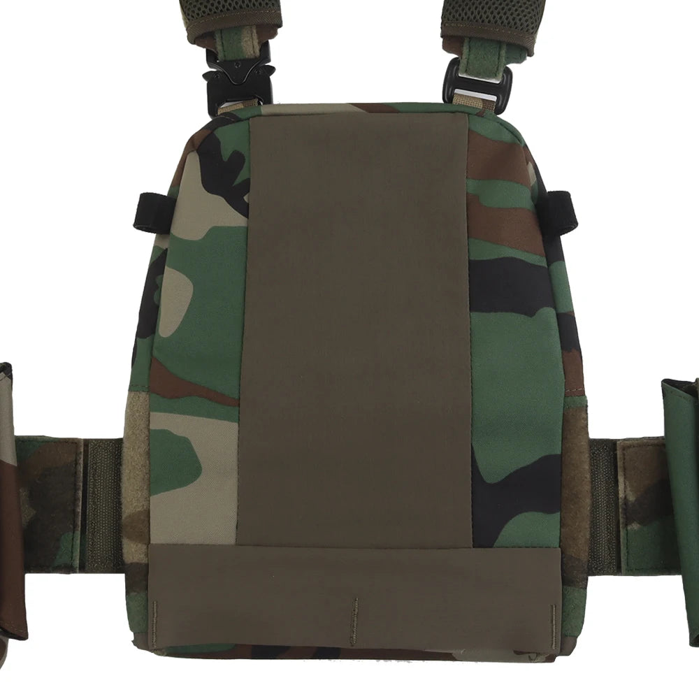 Tactical Ferro V5 FCPC Hunting Plate Carrier with 5.56 Triple Magazine Pouch Molle Camouflage Airsoft Training Gear