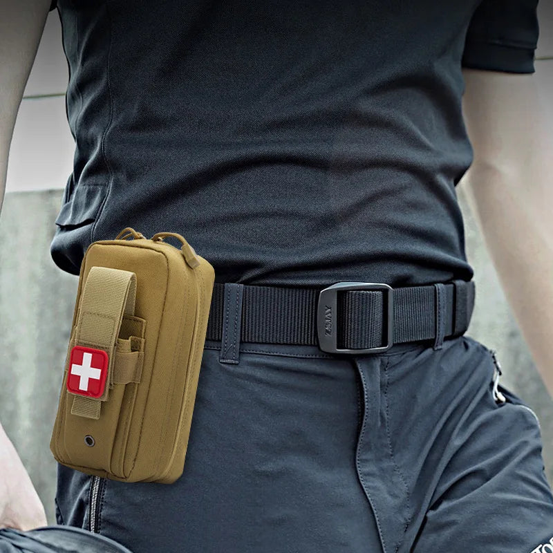 Portable First Aid Kit Nylon Tactical MOLLE Tactical Medical Bag Storage Accessories Waist Pack Hunting Hanging Bag