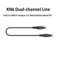 Connects Cable Adaptor for AMP Headset V20 V60 Dual Metal PTT Radios Connector Standard KN6 to BAOFENG KENWOOD