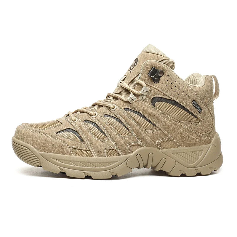 Men Tactical Boots Outdoor Climbing Shoes Ankle Hunting Boots Brand Desert Boots Waterproof Plus Size Casual Army Hiking Shoes
