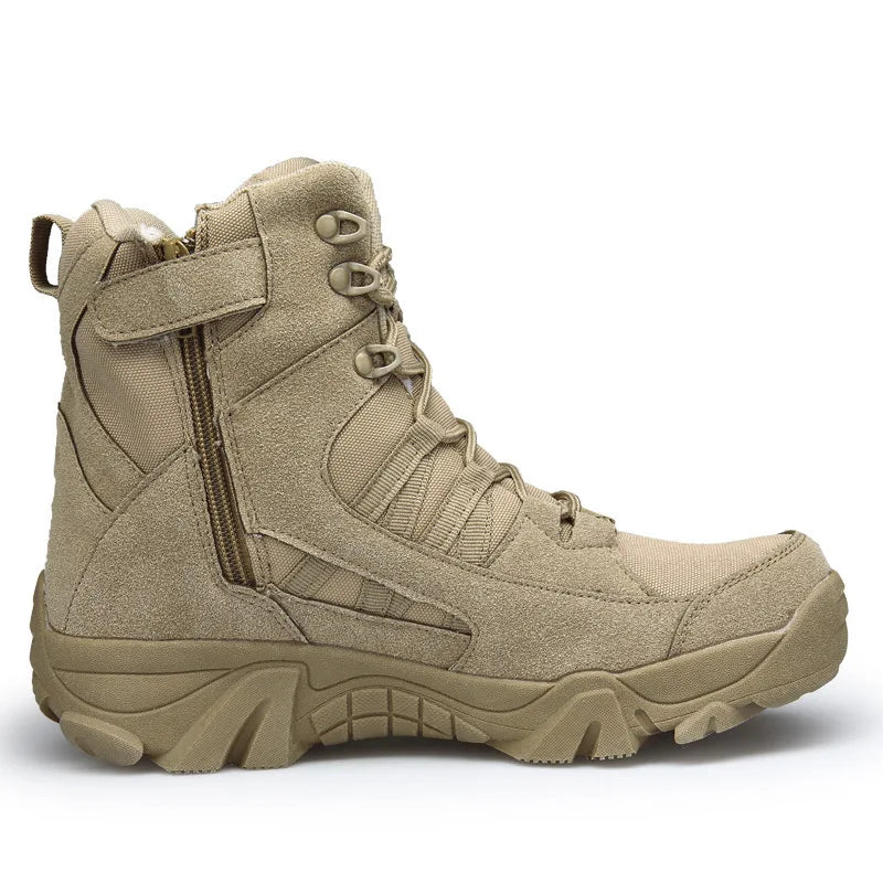 Jungle Boots Hiking Shoes High Top Men's Hiking Boots Outdoor Waterproof High Top Desert Wearable Plus Size