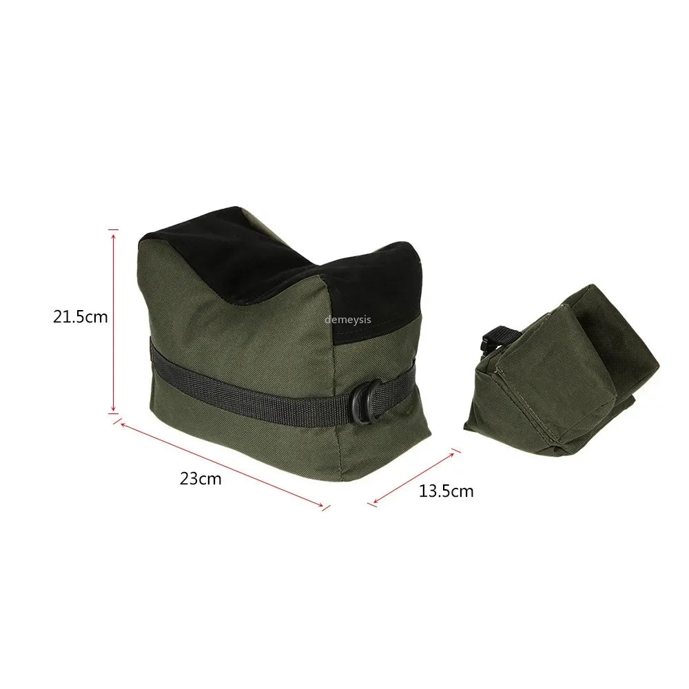 Tactical Front & Rear Bag Shooting Support Rifle Unfilled Sandbag Sniper Hunting Target Stand Hunting Bags