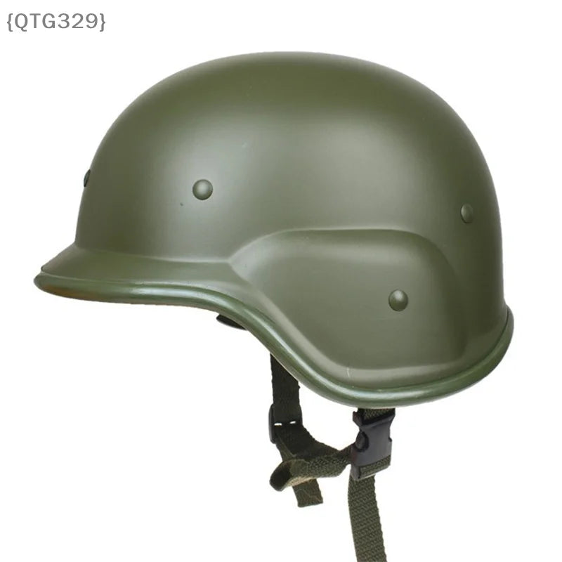 Tactical Game Helmet with Camouflage Cover|Quick-Release Military Style Helmet for Airsoft,CS,Outdoor Simulation&Training Sports
