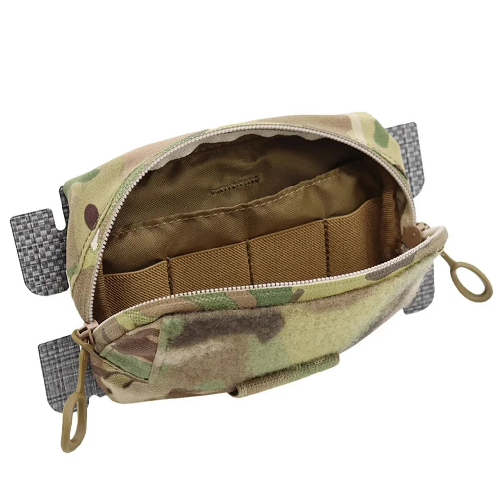 Tactical FCPC Vest Molle Adapt Admin Panel Pouch Chest Expansion Bag Map Pouch Hunting Vest Plate Carrier EDC Bag