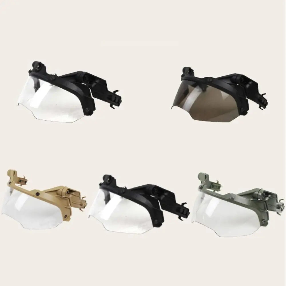 Accessories PC Sports Helmet Visor One Size Black Khaki Green Protective Helmets Guide Helmet Glasses Sports Safety