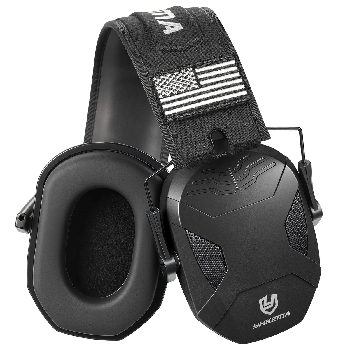 YHKEMA P40 Compact Shooting Earmuffs – Passive Noise Reduction Safety Hearing Protector for Gun Range Hunting