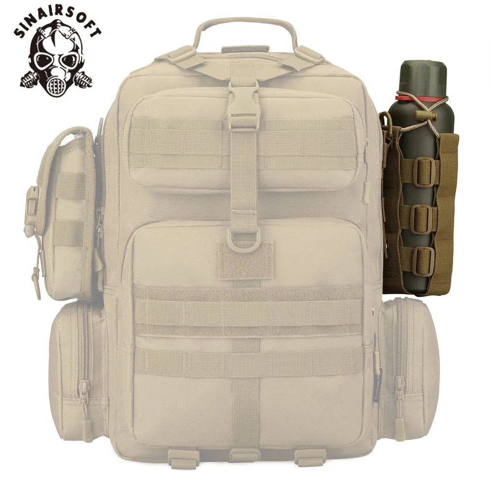 Tactical Molle Water Bottle Pouch 0.3L-0.8LOutdoor Travel Hiking Cycling Canteen Cover Holster Civilian Water Kettle Carrier Bag