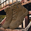 Outdoor Men Combat Desert Army Boots Waterproof Hiking Boots Tactical Hunting Boots Men Climbing Trekking Boots Plus Size 39-47