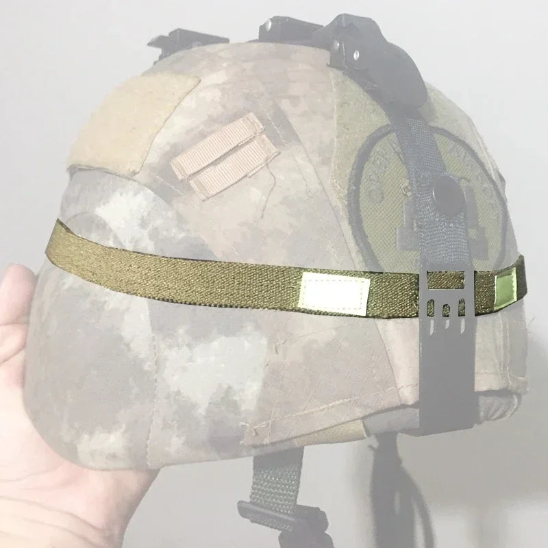1/2PCS Green Tactical Helmet Strap Reflective Camo Strap Helmets Band Straps for M1 M88 MICH Helmet