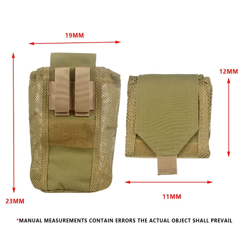 New Roll-Up Mag Mesh Dump Pouch Magazine Mini Foldable Net Pocket EDC Tactical Outdoor Sport Hunting Bags 500D