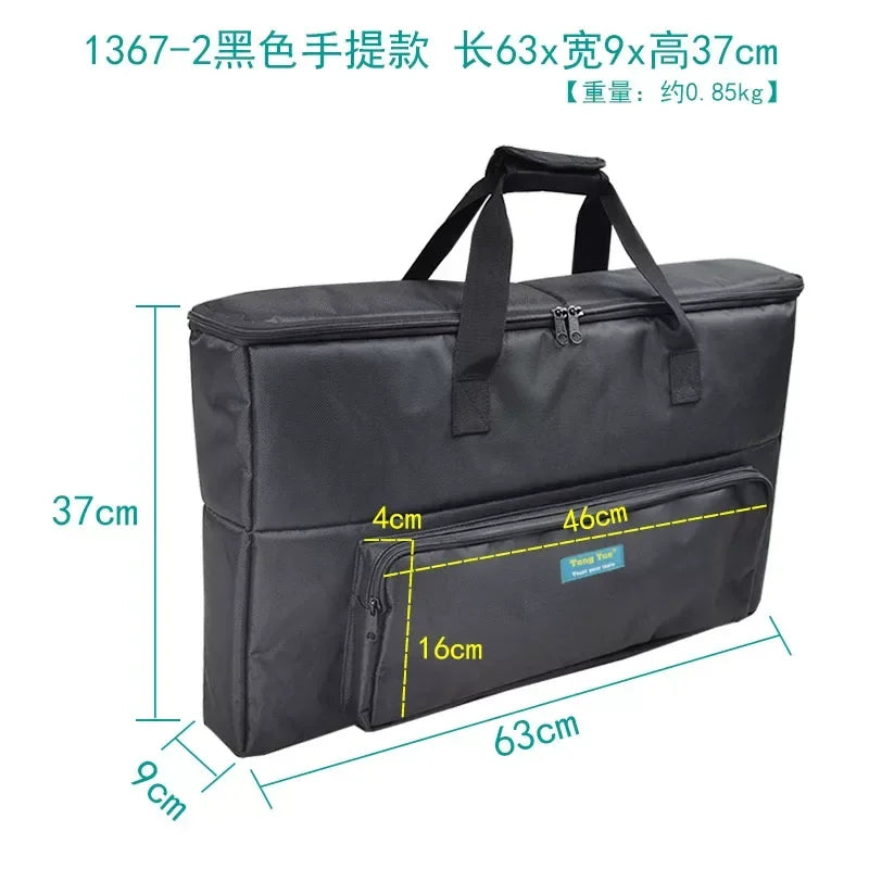 Hand-painted Screen Display Handbag Electronic Writing Board Erasable Dust-free Blackboard Storage Bag