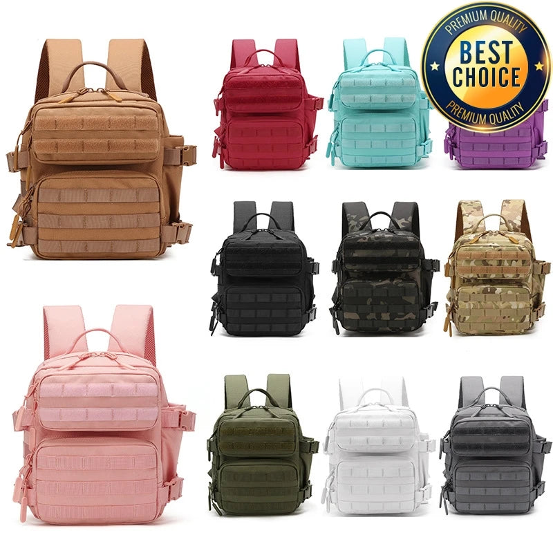 New Camping Hiking Backpack Tactical Molle 900D Men&Women School Bag Outdoor Gym Ruckdack Shoulder Pack with Dual Cup Holder