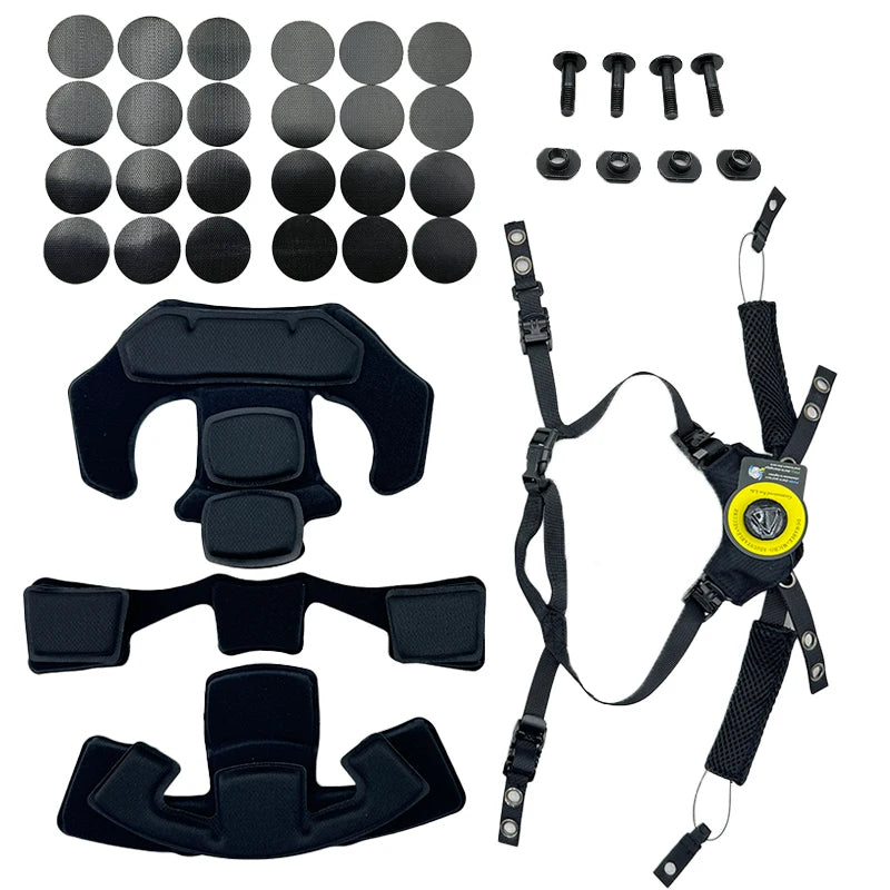 Wendy Helmet Suspension System Helmet Lanyard FAST MICH Outdoor Hunting BK/DE/RG Helmet Accessies