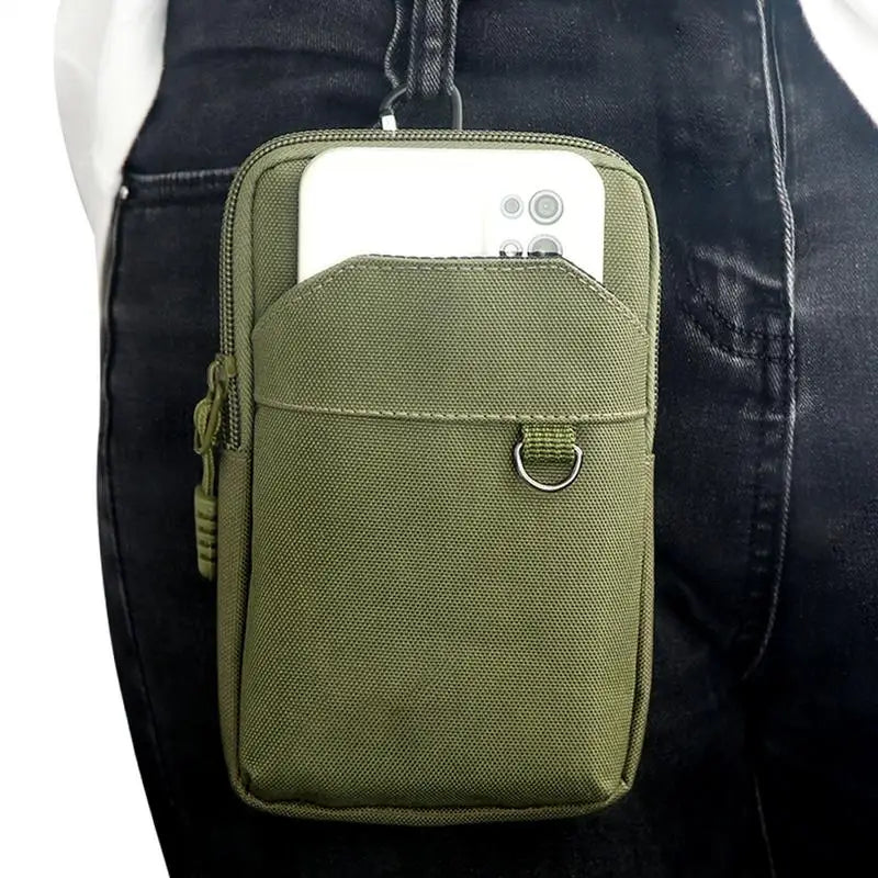 Nylon Molles Bag For Mobile Phone Utility Pouches Gadget Organizer Belt Waist Bag Hunting Fanny Pack For Outdoor Hiking Climbing