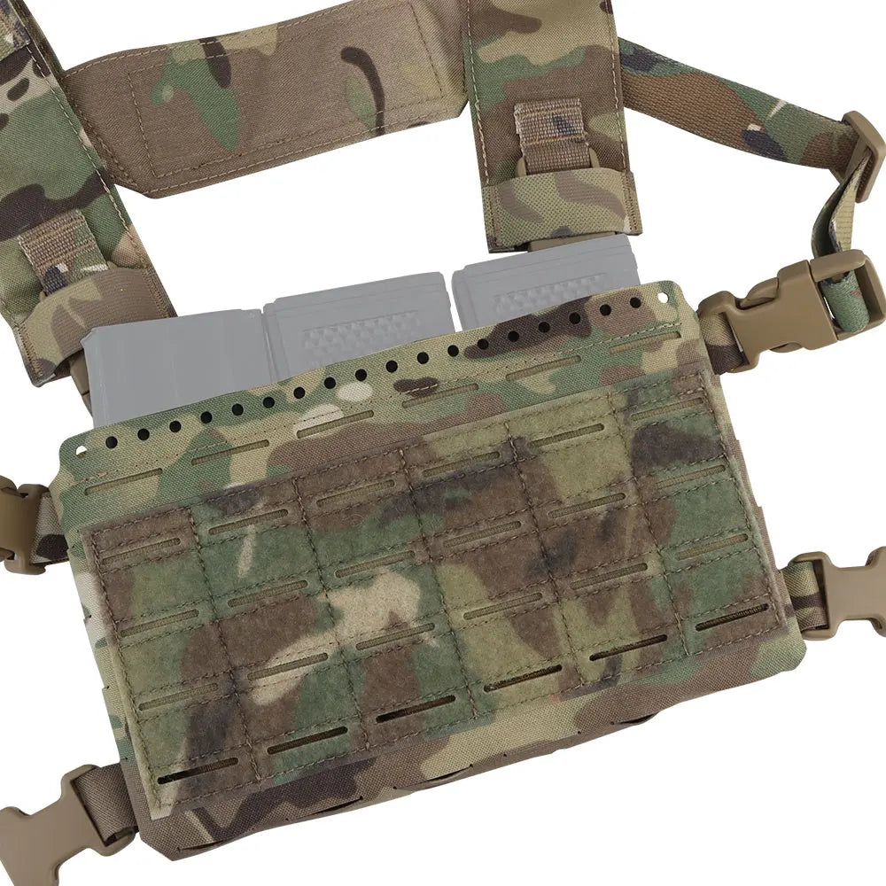 Tactical Modular Chest Rig MK5 Molle System Mag Pouch Front Flap Airsoft Hunting Lightweight Adjustable Gear