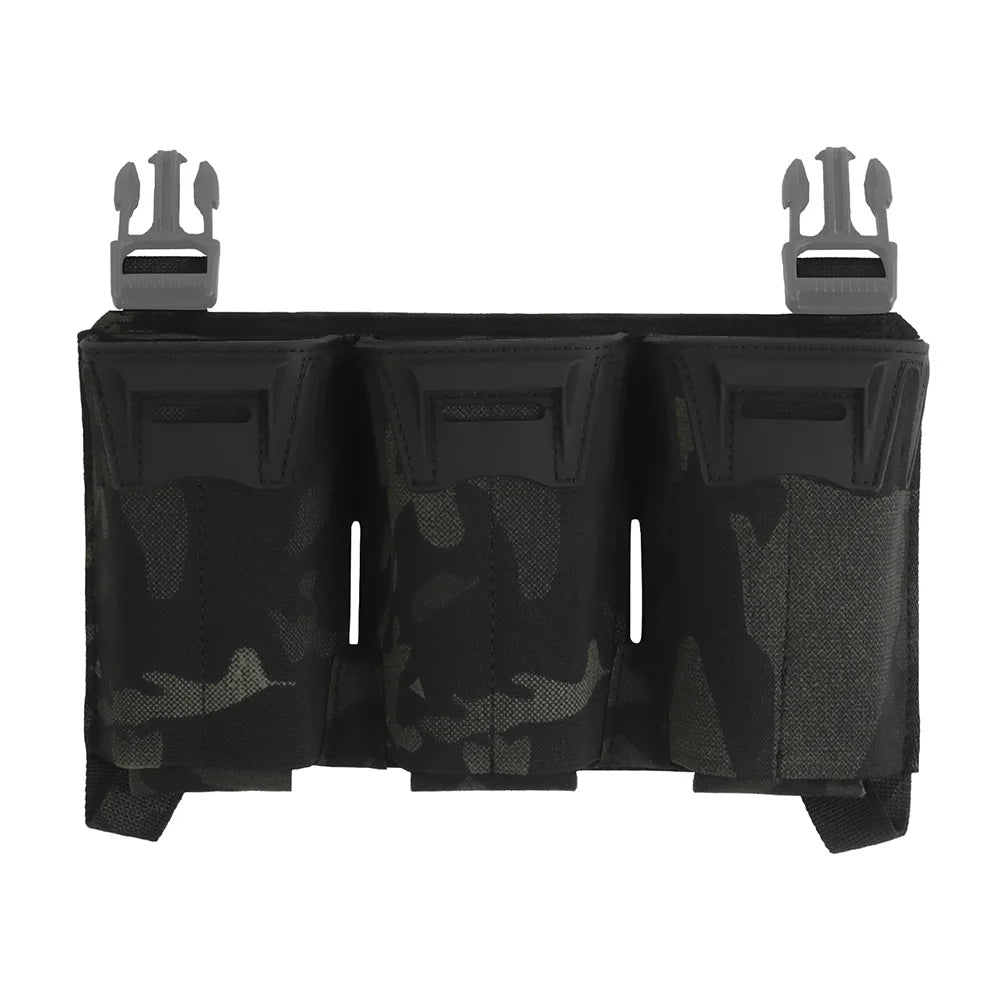 OPHIDIANTAC Multi-caliber Triple Mag Bag 3 5.56 Mag /6 9 mm Long Agilit Style Magazine Bags, Hunting Vest Plate Carrier Accessor
