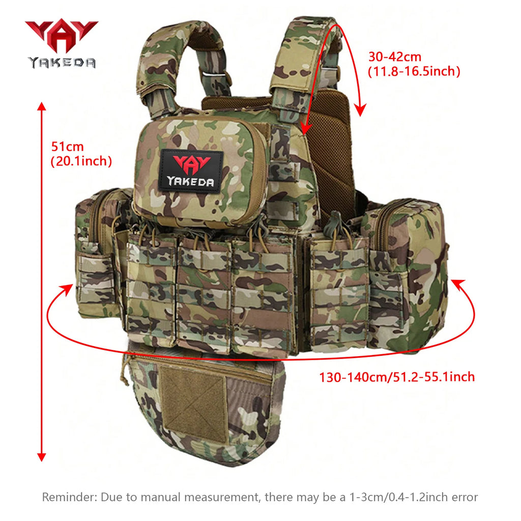 YAKEDA   The eight-piece hunting vest has multiple storage bags and is suitable for hunting training and other scenarios