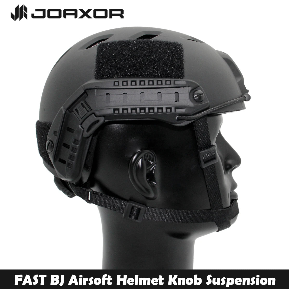 JOAXOR FAST BJ Tactical Airsoft Helmet Adjustable Knob Square Mount & Side Rail Outdoor Paintball Shooting Protective Equipment