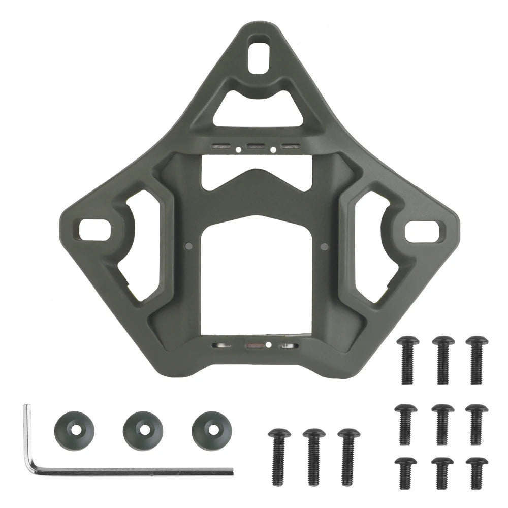 Tactical Light Night Vision Bracket Tactical Helmet Cuttlefish Dry Base (3 Holes)