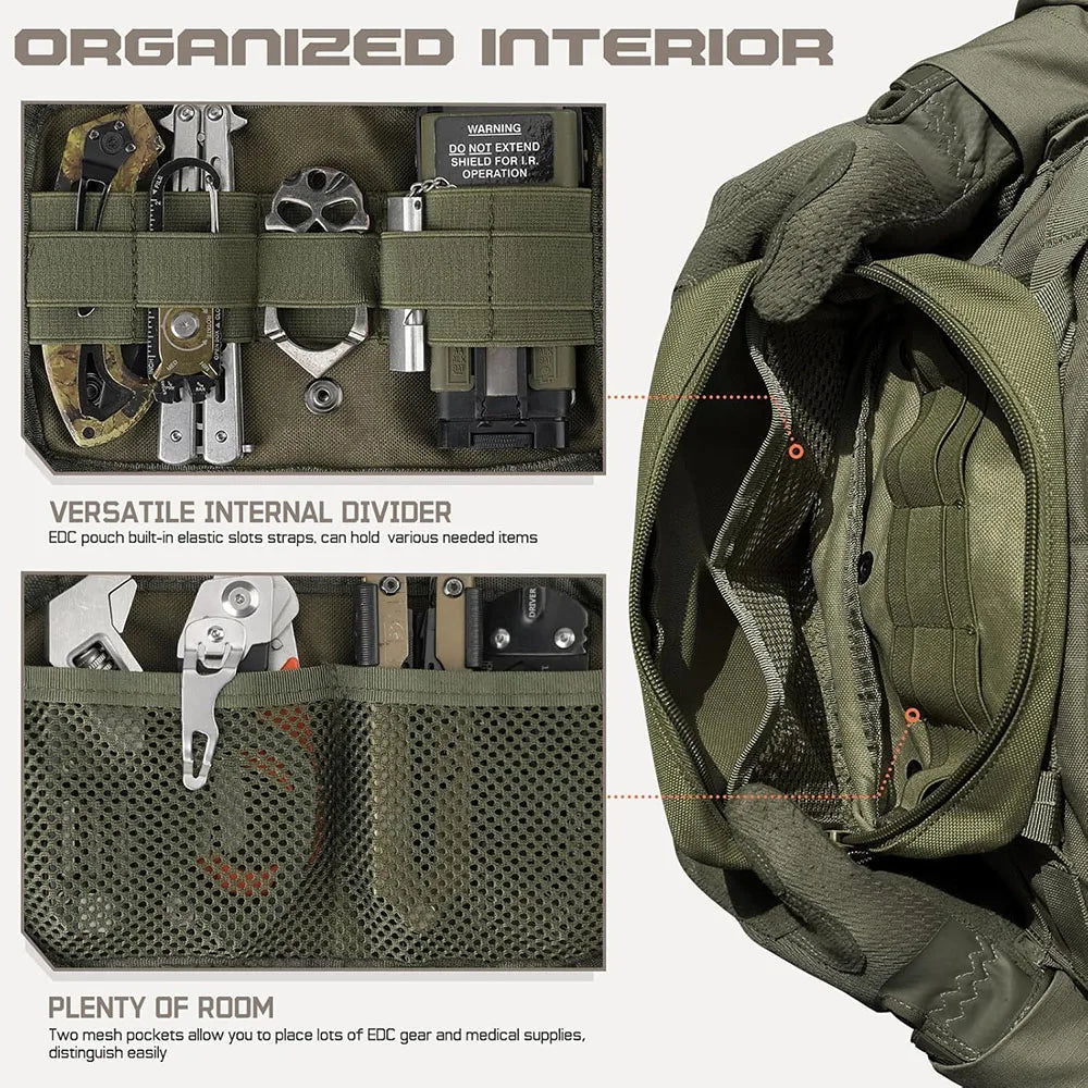 Tactical Molle Storage Bag Outdoor Sports Mobile Phone Pouch Men Belt Fanny Pack Belt Zipper Utility Waist Bag EDC Tool Pouch