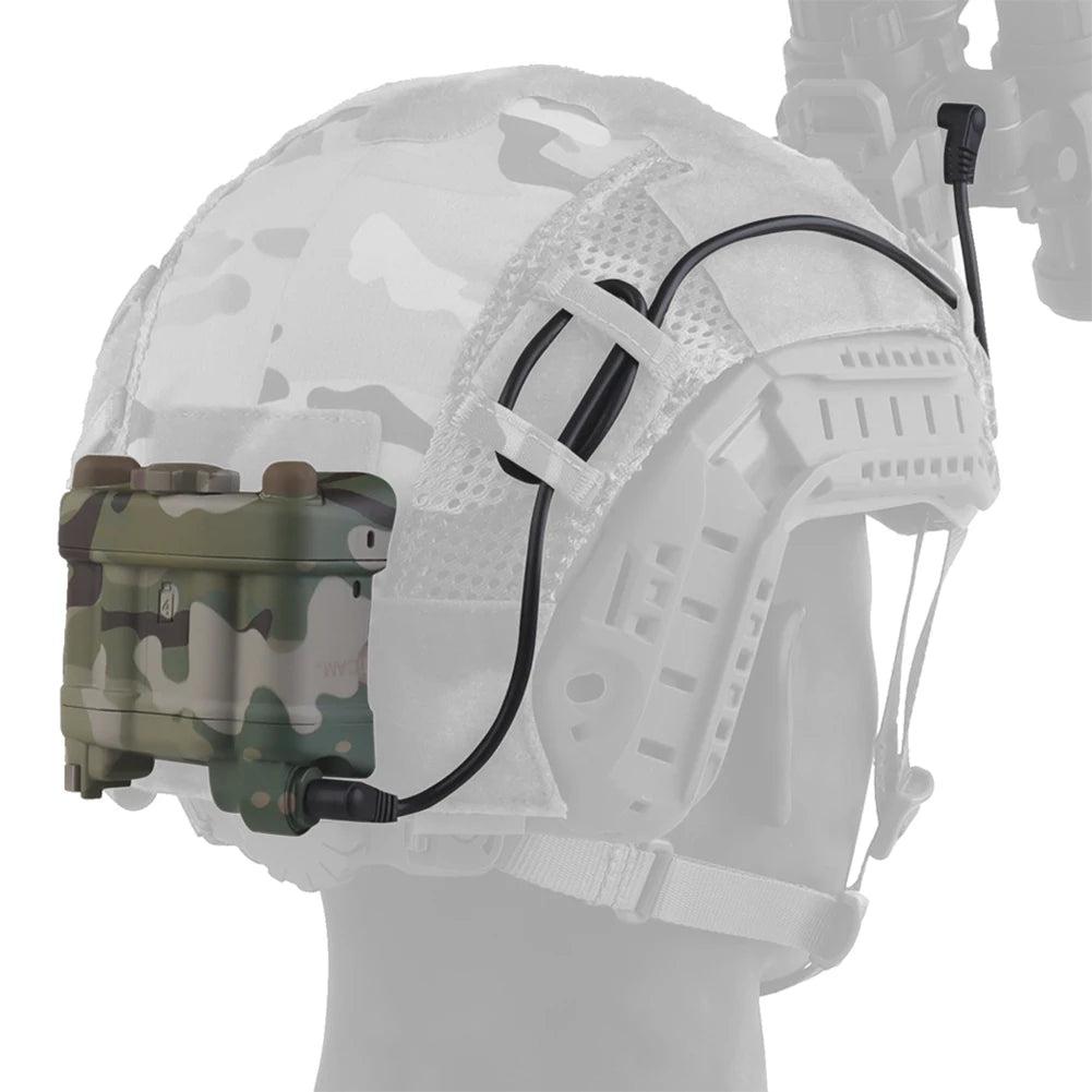 Battery Box Retention System Helmet Accessories Adjustable Helmet NVG Battery Pouch Dummy Model for AN/PVS31 Battery Case