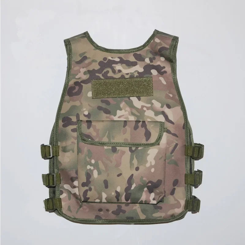 Children Military Tactical Hunting Sniper Vest Hunting Camouflage Uniform Jungle Hiking Clothing CS Game Vest for Kids