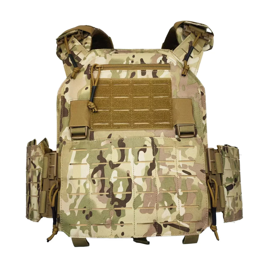 Multi-Role Tactical Vest: Adjustable Nylon Design, Ballistic Panel Ready for Field Enforcement