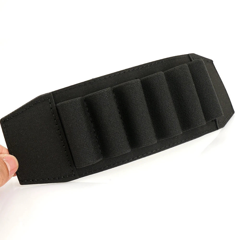 Tactical 500D Nylon 6 Round 12 Gauge Shotgun Ammo Belt Storage Bag Shotgun Shell Holder For 38MM Belts Hunting Accessories