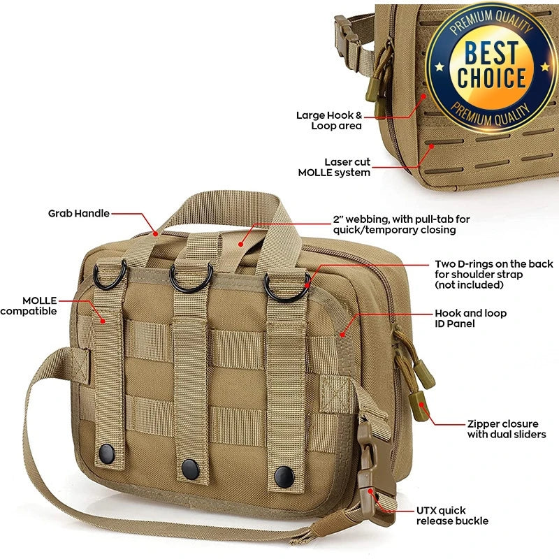 Tactical First Aid Kits Medical Bag Outdoor Molle Emergency Hunting Bag Camping Survival Tool EDC Pouch Red Cross Waist Bag